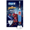 Image de Oral-B Pro Kids3+ Brosse à dents électrique enfant Spiderman Marvel 1 Brossette Brossage Doux Minuteur et Vibrations