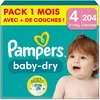 Image de Pampers Baby-Dry Taille 4 204 couches