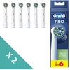 Image de Brossette ORAL-B - Cross Action - pour brosse à dent électrique - pack de 6