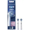 Image de Brossette de rechange - ORAL-B - Pro Sensitive Clean - Pack de 2 - Compatible avec Oral-B Pro - Blanc