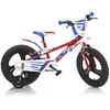Image de Vélo Enfant Garçon 16 Pouces Freins sur Le Guidon Rouge Blanco Bleu - Blanc - Vélo loisir - Asphalte