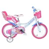 Image de Vélo enfant 14 - DINOBIKES - ALYSSA - Blanc - 14 pouces - 4-6 ans