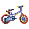 Image de Vélo Enfant 14 - SONIC - Bleu - Freins avant et arrière - Selle et guidon réglables - 4 à 6 ans