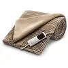 Image de Imetec 16936 couverture et coussin chauffant couverture chauffante 150 w beige velours