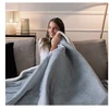 Image de Couverture Chauffante Réversible Dreamland Pyjama Days Fleece Velours Gris/blanc 160 X 120 Cm