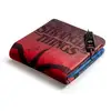 Image de Plaid chauffant dreamland stranger things 160x120cm bleu rouge