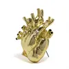 Image de SELETTI vase en forme de coeur LOVE IN BLOOM GIANT GOLD (Gold - Fiberglass)