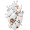 Image de SELETTI vase en forme de coeur LOVE IN BLOOM KINTSUGI (Blanc et or - Porcelaine)