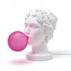 Image de SELETTI lampe de table GRACE (Blanc et rose - résine et verre)