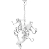 Image de SELETTI lampe à suspension MONKEY CHANDELIER WHITE (Blanc - Résine)