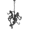 Image de SELETTI lampe à suspension MONKEY CHANDELIER BLACK (Noir - Résine)