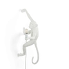 Image de SELETTI lampe murale applique MONKEY LAMP à LED (Blanc, accroché à droite - Résine)
