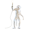 Image de SELETTI lampadaire MONKEY LAMP à LED (Blanc - Résine)