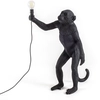 Image de SELETTI lampadaire MONKEY LAMP à LED BLACK EDITION (Noir - Résine)