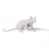 Image de SELETTI lampe de table MOUSE LAMP LOP (Blanche - Résine)
