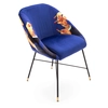 Image de SELETTI chaise rembourrée TOILETPAPER PADDED CHAIR (Lipsticks - Tissu en polyester, Structure en bois, polyuréthane et métal)