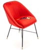 Image de SELETTI chaise rembourrée TOILETPAPER PADDED CHAIR (Revolver - Tissu en polyester, Structure en bois, polyuréthane et métal)