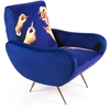 Image de SELETTI fauteuil rembourré TOILETPAPER ARMCHAIR (Lipsticks - Tissu en polyester, Structure en bois, polyuréthane et métal)