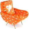 Image de SELETTI fauteuil rembourré TOILETPAPER ARMCHAIR (Kitten - Tissu en polyester, Structure en bois, polyuréthane et métal)