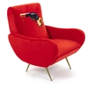 Image de SELETTI fauteuil rembourré TOILETPAPER ARMCHAIR (Revolver - Tissu en polyester, Structure en bois, polyuréthane et métal)