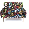 Image de SELETTI canapé 2 places TOILETPAPER ARMCHAIR (Snakes - Tissu en polyester, Structure en bois, polyuréthane et métal)