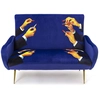 Image de SELETTI canapé 2 places TOILETPAPER ARMCHAIR (Lipsticks - Tissu en polyester, Structure en bois, polyuréthane et métal)