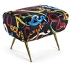 Image de SELETTI pouf rembourré TOILETPAPER (Snakes - Tissu en polyester, Structure en bois, polyuréthane et métal)