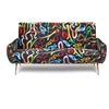 Image de SELETTI canapé 3 places TOILETPAPER ARMCHAIR (Snakes - Tissu en polyester, Structure en bois, polyuréthane et métal)
