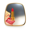 Image de SELETTI miroir mural MIRRORS GOLD FRAME TOILETPAPER L 54 x H 59 cm (Tongue - Verre, MDF et laiton)