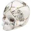 Image de SELETTI crâne humain SKULL KINTSUGI (Blanc et or - Porcelaine)