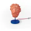 Image de SELETTI lampe de table MAGNA GRAECIA ULYSSE (Naturel - Terre cuite, métal bleu, câble rouge)