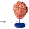 Image de SELETTI lampe de table MAGNA GRAECIA MEDUSA (Naturel - Terre cuite, métal bleu, câble rouge)