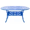 Image de SELETTI table ovale INDUSTRY GARDEN (Sky bleue - Aluminium)