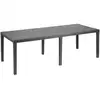 Image de Table À Manger Outdoor Queen Effet Rotin - Anthracite - 220 X 90 X 72 Cm