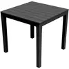 Image de Table De Jardin Carree Couleur: Noir 78x78x72cm Modèle: Bali Ipae Progarden