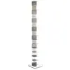 Image de OPINION CIATTI bibliothèque ORIGINAL PTOLOMEO PT215 H 215 (Structure inox, base inox - Structure, étagères et base en acier inoxydable)