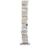 Image de OPINION CIATTI bibliothèque ORIGINAL PTOLOMEO PT160 H 160 (Structure inox, base inox - Structure, étagères et base en acier inoxydable)