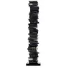 Image de OPINION CIATTI bibliothèque ORIGINAL PTOLOMEO PT160 H 160 (Structure noire, base noire - Structure, étagères et base en fer laqué)