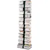 Image de OPINION CIATTI bibliothèque PTOLOMEO X2 PTX2 (Structure noire, base inox - Structure et étagères en fer laqué. base en acier inoxydable)