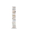 Image de OPINION CIATTI bibliothèque ORIGINAL PTOLOMEO PT160 H 160 (Structure blanche, base blanche - Structure, étagères et base en fer laqué)