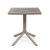 Image de NARDI table carré pour l'extérieur CLIP 70 (Gris tourterelle - Fibre de verre polypropylène et DurelTOP)