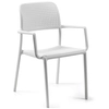 Image de NARDI set de 4 chaises avec accoudoirs BORA pour extérieur CONTRACT COLLECTION (Blanc - Polypropylène)
