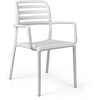 Image de NARDI set de 4 chaises avec accoudoirs COSTA pour extérieur GARDEN COLLECTION (Blanc - Polypropylène)