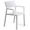 Image de NARDI set de 4 chaises avec accoudoirs pour extérieur TRILL ARMCHAIR (Blanc - Polypropylène PRV)