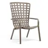 Image de NARDI fauteuil pour l'extérieur FOLIO (Gris tourterelle - Polypropylène PRV)