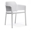 Image de NARDI set de 4 chaises avec accoudoirs pour extérieur NET (Blanc - Polypropylène PRV)