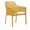 Image de NARDI set de 4 chaises avec accoudoirs pour extérieur NET RELAX (Moutarde - Polypropylène PRV)