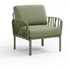 Image de NARDI fauteuil pour l'extérieur KOMODO (Agave / Jungle - Polypropylène fibre de verre et tissu Sunbrella)