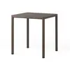 Image de NARDI table carré pour extérieur PIAVE 70 cm (Tabac - Plateau stratifi Pieds en aluminium peint)