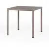 Image de NARDI table carré pour extérieur PIAVE 80 cm (Gris tourterelle - Plateau stratifi Pieds en aluminium peint)